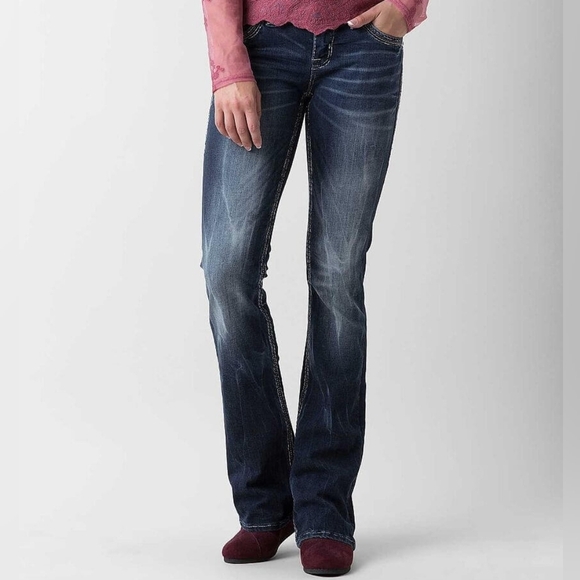 Rock Revival Nwot Loreen Mid-Rise Boot Stretch Jean Sz 30 Women's